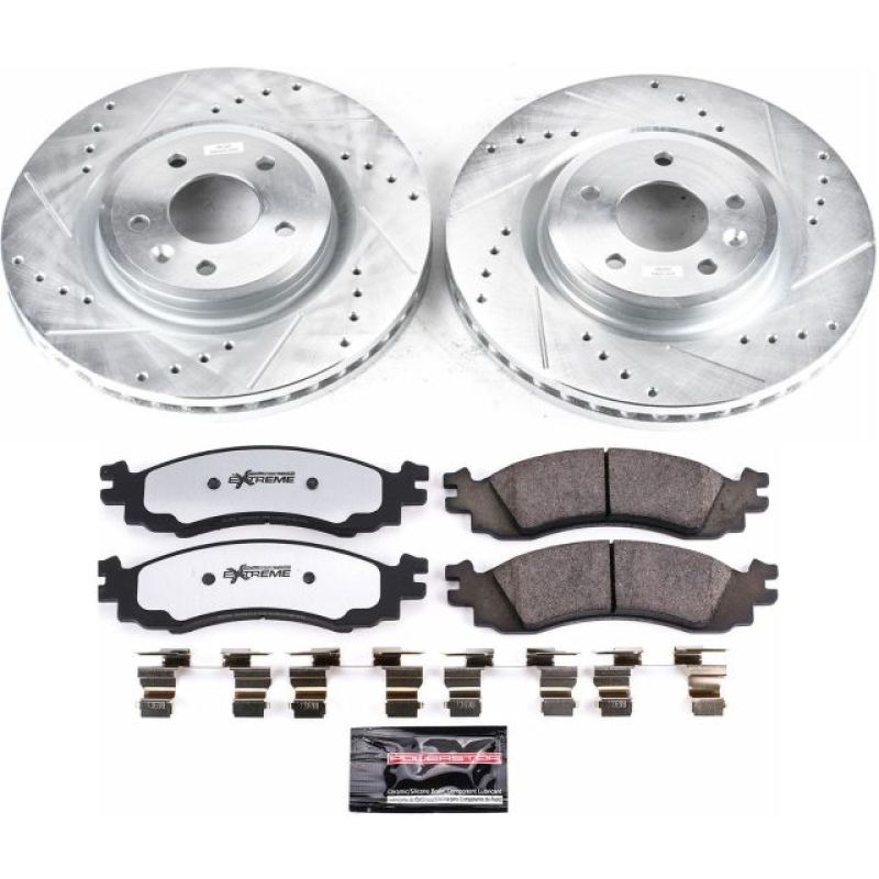 Power Stop 2010 Ford Taurus Front Z36 Truck & Tow Brake Kit - My Store