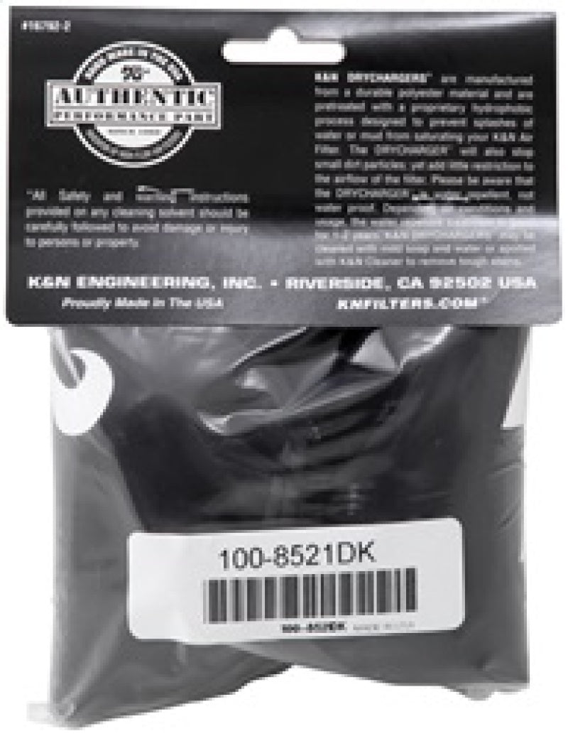 K&N Air Filter Wrap - Black - 4.313in Base ID x 4.75in Top ID x 6.75in H - My Store