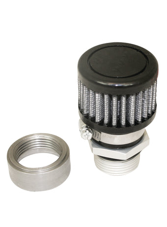 compare product Moroso Weld-On Valve Cover Breather Kit - Steel Valve Covers - Black Finish