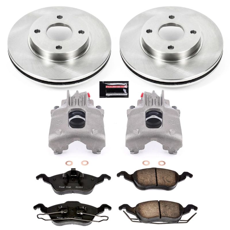 Power Stop 00 - 04 Ford Focus Front Autospecialty Brake Kit w/Calipers - My Store