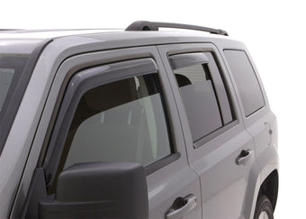 compare product AVS 07-18 Jeep Patriot Ventvisor In-Channel Front & Rear Window Deflectors 4pc - Smoke