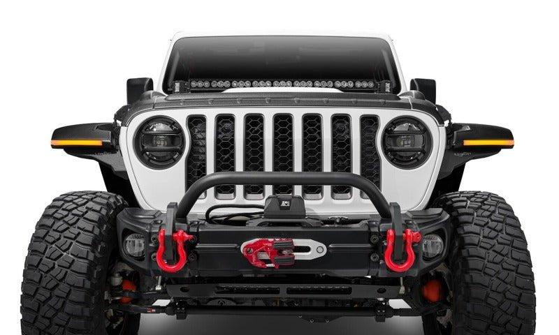 Bushwacker 18 - 22 Jeep Wrangler 2/4dr / 20 - 22 Jeep Gladiator Trail Armor Hood Armor (3pc) - Tex. Blk - My Store