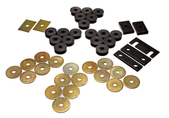compare product Energy Suspension 55-57 Chevy Full Size Convertible ONLY (Belair/Caprice/Impala) Blk Body Mount Set