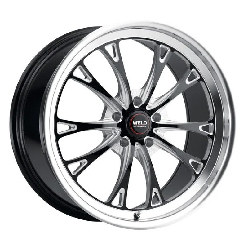 Weld Belmont Beadlock 15x10 / 5x115 BP / ET22 BS 6.36 Gloss Black MIL DIA 78.1 - My Store