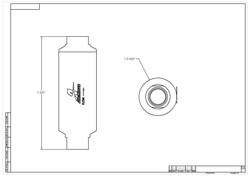 Aeromotive Pro - Series In - Line Fuel Filter - AN - 12 - 100 Micron SS Element - My Store