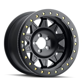 compare product Dirty Life 9302 Roadkill Race 17x9/6x139.7 BP/-14mm Offset/106mm Hub Matte Black Wheel - Beadlock