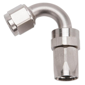 compare product Russell Performance -8 AN Endura 120 Degree Full Flow Swivel Hose End (With 3/4in Radius)