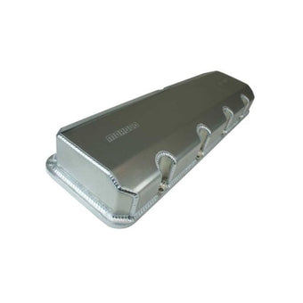 compare product Moroso 18 Deg Style Edelbrock Cyl Head Fabricated Aluminum Billet Rail 3in Tall Valve Cover