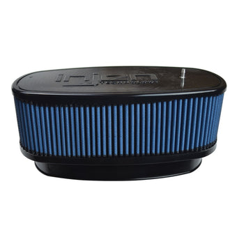 compare product Injen NanoWeb Dry Air Filter 8.725x3.940 Oval neck w/ShurLok/10.375x5.590 Base/4.20 Tall