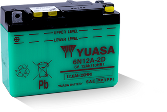 compare product Yuasa 6N12A-2D Conventional 6-Volt Battery