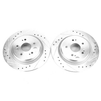 compare product Power Stop 15-19 Acura TLX Rear Evolution Drilled & Slotted Rotors - Pair