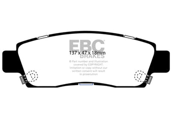 compare product EBC 07+ Buick Enclave 3.6 Greenstuff Rear Brake Pads