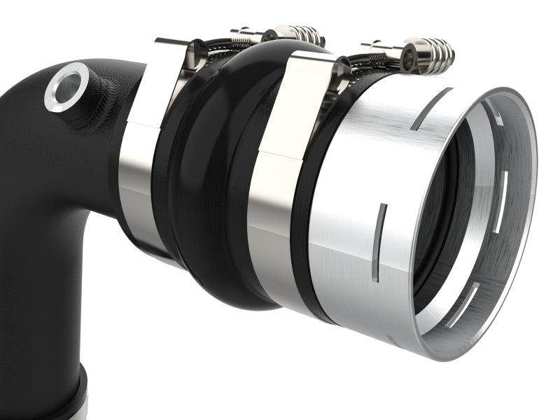 aFe 23 - 24 Ford F250/F350 Super Duty V8 - 6.7L BladeRunner 3 In. Aluminum Hot and Cold Charge Pipe - BLK - My Store