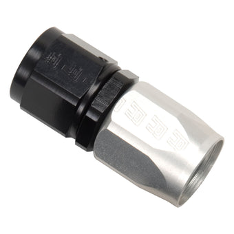 compare product Russell Performance -12 AN Black/Silver Straight Full Flow Hose End