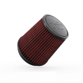 compare product K&N Filter Universal Rubber Filter Round Tapered 4.5in  Flange 5.875in Base 4.5 inch Top 6in  Height