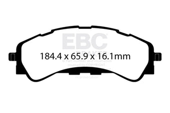 compare product EBC 2019+ Ford Ranger 2WD 2.3T Greenstuff Front Brake Pads