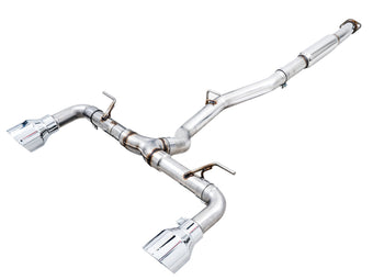 compare product AWE Tuning Subaru BRZ/ Toyota GR86/ Toyota 86 Track Edition Cat-Back Exhaust- Chrome Silver Tips
