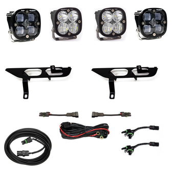 compare product Baja Designs 2021+ Ford F150 Fog Pocket Kit SAE Clear Squadron Sport DC