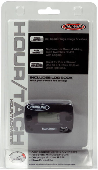 compare product Hardline Hour Tachometer Meter Up To 2 Cylinders - 2/4 Stroke