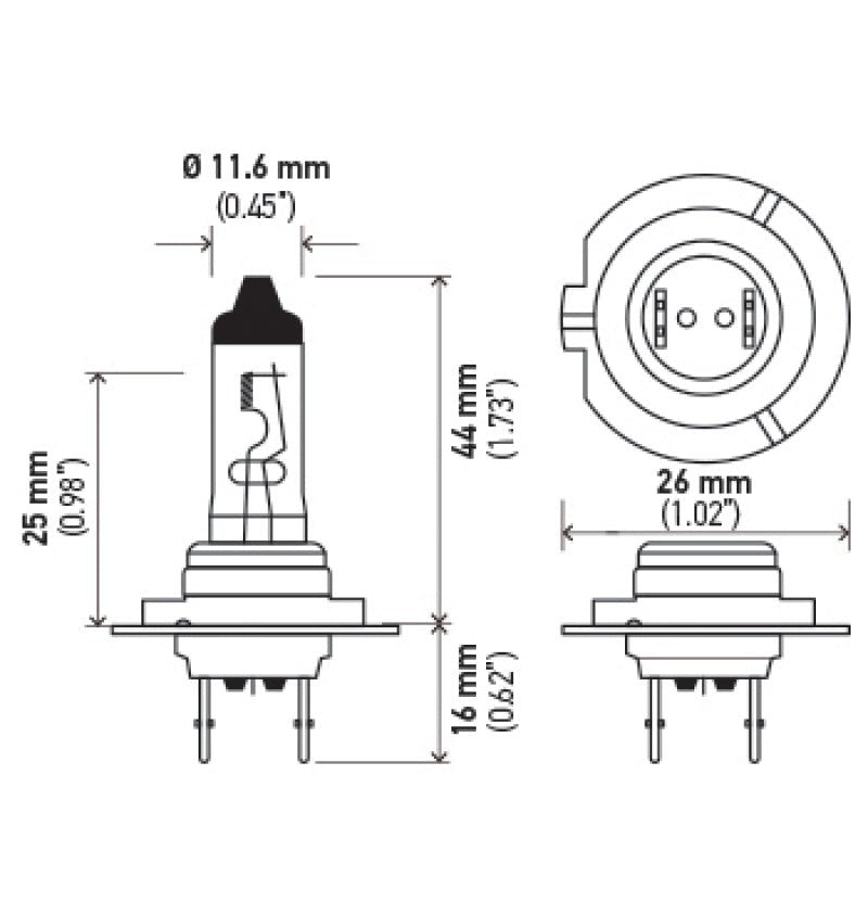 Hella Optilux H7 12V/55W XY Xenon Yellow Bulb - My Store