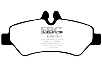 compare product EBC 07+ Dodge Sprinter 2500 Ultimax2 Rear Brake Pads