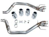 AWE Tuning 05 - 07 C6 Chevrolet Corvette 6.0L Track Edition Axle - Back Exhaust w/ Chrome Silver Tips - My Store