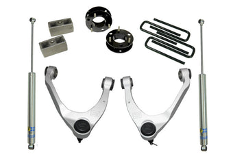 compare product Superlift 14-18 Chevy Silv 1500 2WD 3.5in Lift Kit w/ Alum/Steel Control Arms & Bilstein Rear Shocks
