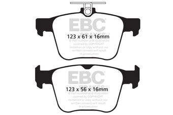 compare product EBC 14-20 Audi S3 2.0 Turbo Redstuff Rear Brake Pads