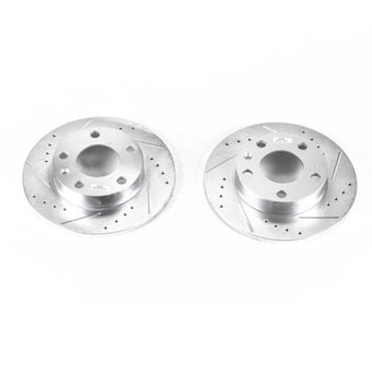 compare product Power Stop 02-06 Audi A4 Rear Evolution Drilled & Slotted Rotors - Pair