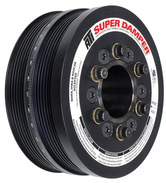 compare product ATI Damper - 6.78in - Alum - (2) 6 Grv - Ford Coyote 5.0L - w/A/C Pulley - OEM Size