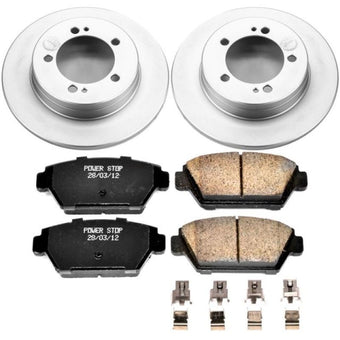compare product Power Stop 90-94 Eagle Talon Rear Z17 Evolution Geomet Coated Brake Kit
