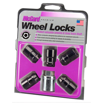 compare product McGard Wheel Lock Nut Set - 5pk. (Cone Seat) M12X1.5 / 3/4 Hex / 1.46in. Length - Black