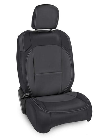 compare product PRP 2018+ Jeep Wrangler JL/2 door/Rubicon Front Seat Covers (Pair) - Black/Grey