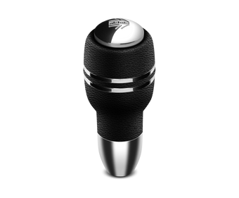 compare product Momo Automatico Shift Knob - Black Leather, Chrome Insert