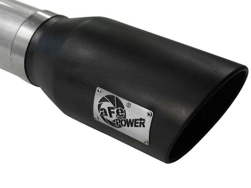 aFe Atlas 5in DPF - Back Aluminized Steel Exh Sys, Ford Diesel Trucks 08 - 10 V8 - 6.4L (td) Black tip - My Store