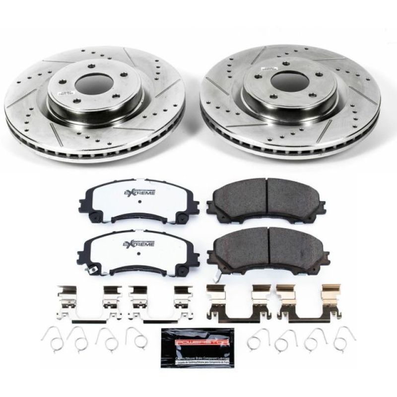Power Stop 14 - 19 Infiniti Q50 Front Z26 Street Warrior Brake Kit - My Store