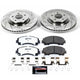Power Stop 14 - 19 Infiniti Q50 Front Z26 Street Warrior Brake Kit - My Store
