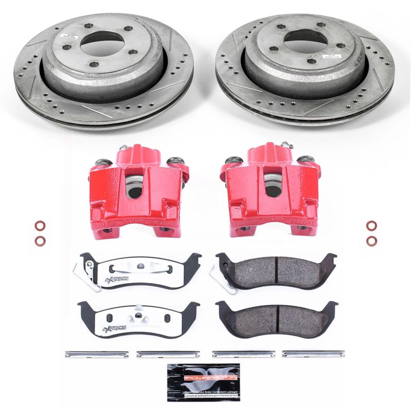 Power Stop 10 - 11 Ford Ranger Rear Z26 Street Warrior Brake Kit w/Calipers - My Store
