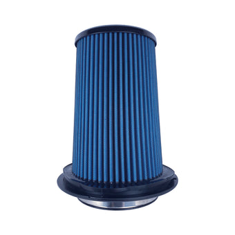 compare product Injen SuperNano-Web Air Filter 5in Flange ID 8in Base/7.9in Media Height /5.3in Inertia Top