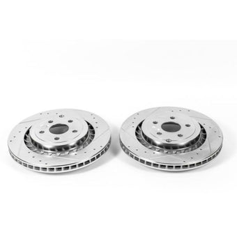 compare product Power Stop 15-17 Chevrolet SS Rear Evolution Drilled & Slotted Rotors - Pair