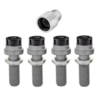 compare product McGard Wheel Lock Bolt Set - 4pk. (Radius Seat) M14X1.5 / 19mm Hex / 35.4mm Shank Length - Black
