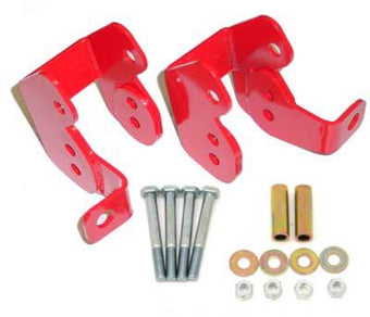 compare product BMR 82-02 3rd Gen F-Body Bolt-On Control Arm Relocation Brackets - Red