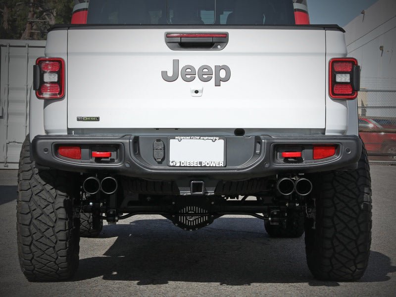 aFe Vulcan Series 3in 304SS DPF - Back 21 Jeep Gladiator V6 - 3.0L (td) Dual Black Tip - My Store