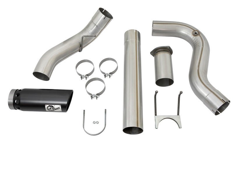 aFe ATLAS 5in DPF - Back Alum Steel Exhaust System w/Black Tip 2017 Ford Diesel Trucks V8 - 6.7L (td) - My Store
