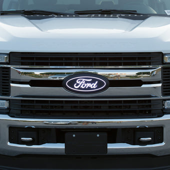 compare product Putco 17-19 Ford SuperDuty Front Luminix Ford LED Emblem - w/ Camera CutOut