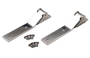 compare product Kentrol 87-95 Jeep Wrangler YJ Tailgate Hinge Pair - Polished Silver