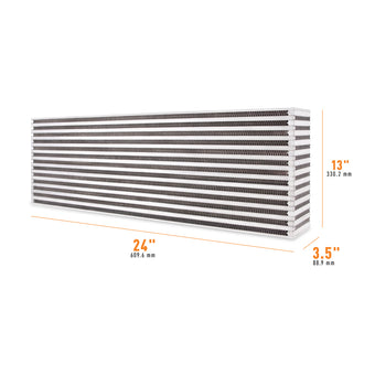 compare product Mishimoto Universal Air-to-Air Intercooler Core - 24in / 13in / 3.5in