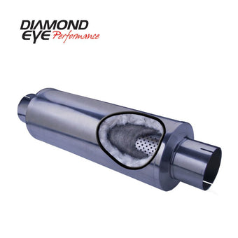 compare product Diamond Eye Muffler 5inX27in OVERALL PERF POLISHED