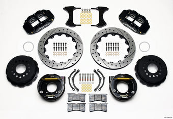 compare product Wilwood Narrow Superlite 4R Rear P-Brk Kit 12.88in Drilled Chevy 12 Bolt w/ C-Clips