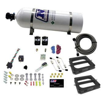 compare product Nitrous Express Dual Dom/Gas Nitrous Kit (100-500HP) w/15lb Bottle